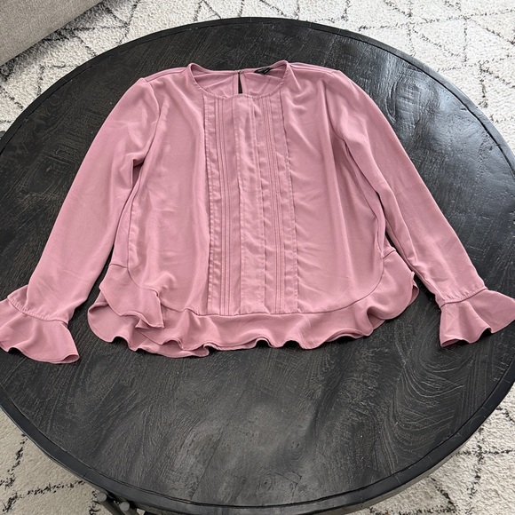 Ann Taylor Tops - Ann Taylor Blush Ruffle Blouse
